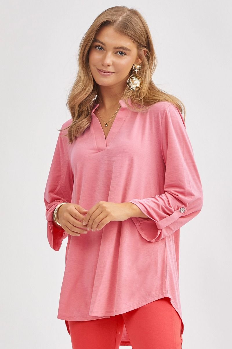 Dear Scarlett Lizzy Top- 7 colors! Pink Womens