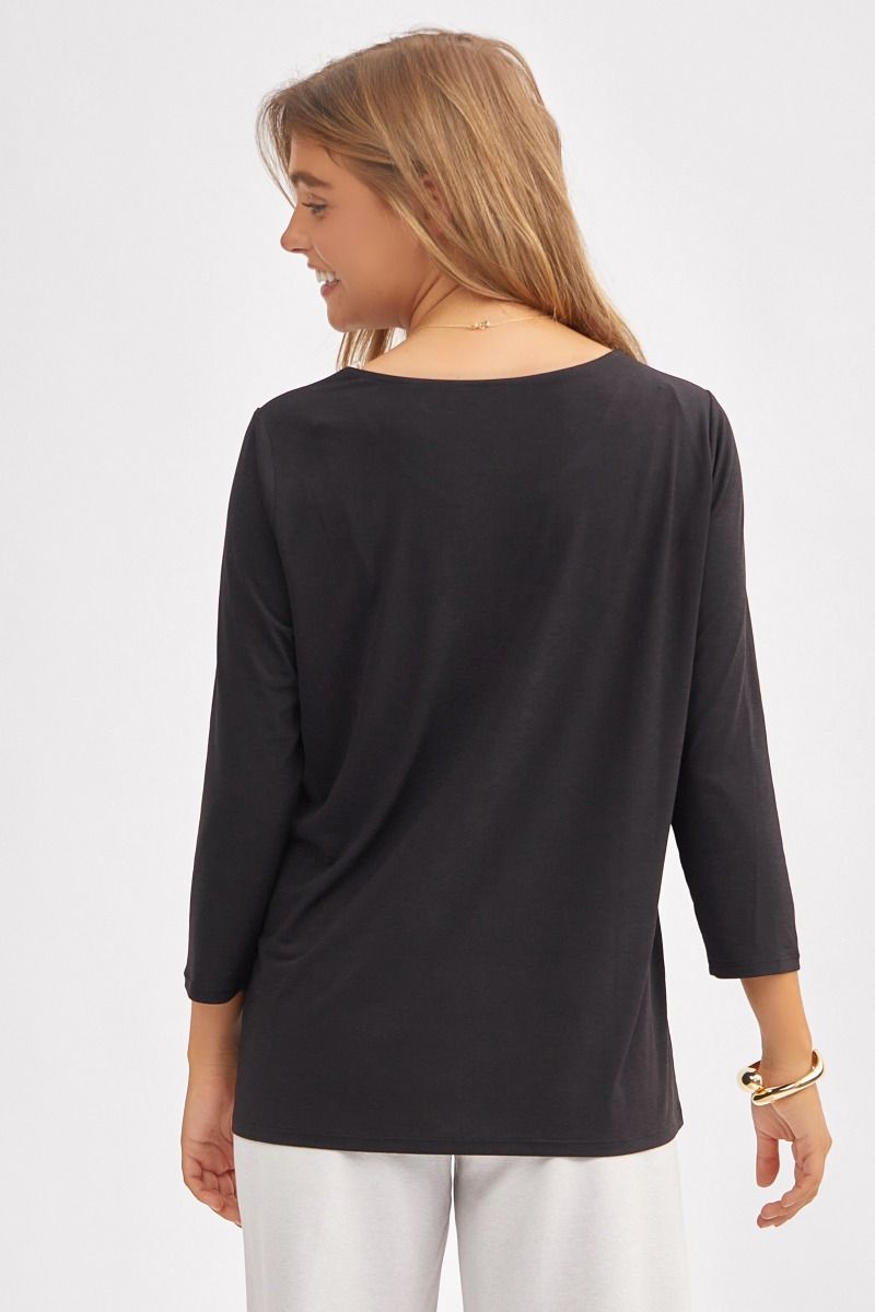 Dear Scarlett Signature Classic Round Neck Top- 6 colors Womens