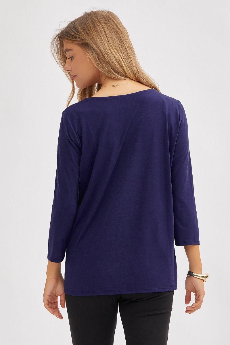 Dear Scarlett Signature Classic Round Neck Top- 6 colors Womens