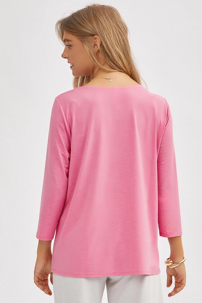 Dear Scarlett Signature Classic Round Neck Top- 6 colors Womens