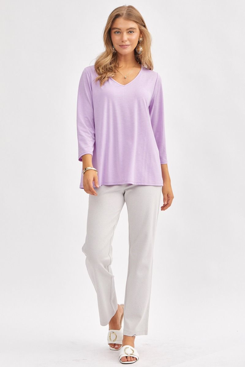 Dear Scarlett Signature Classic V-Neck Top Womens