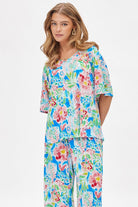 Dear Scarlett Cabana Set in Floral Royal Womens