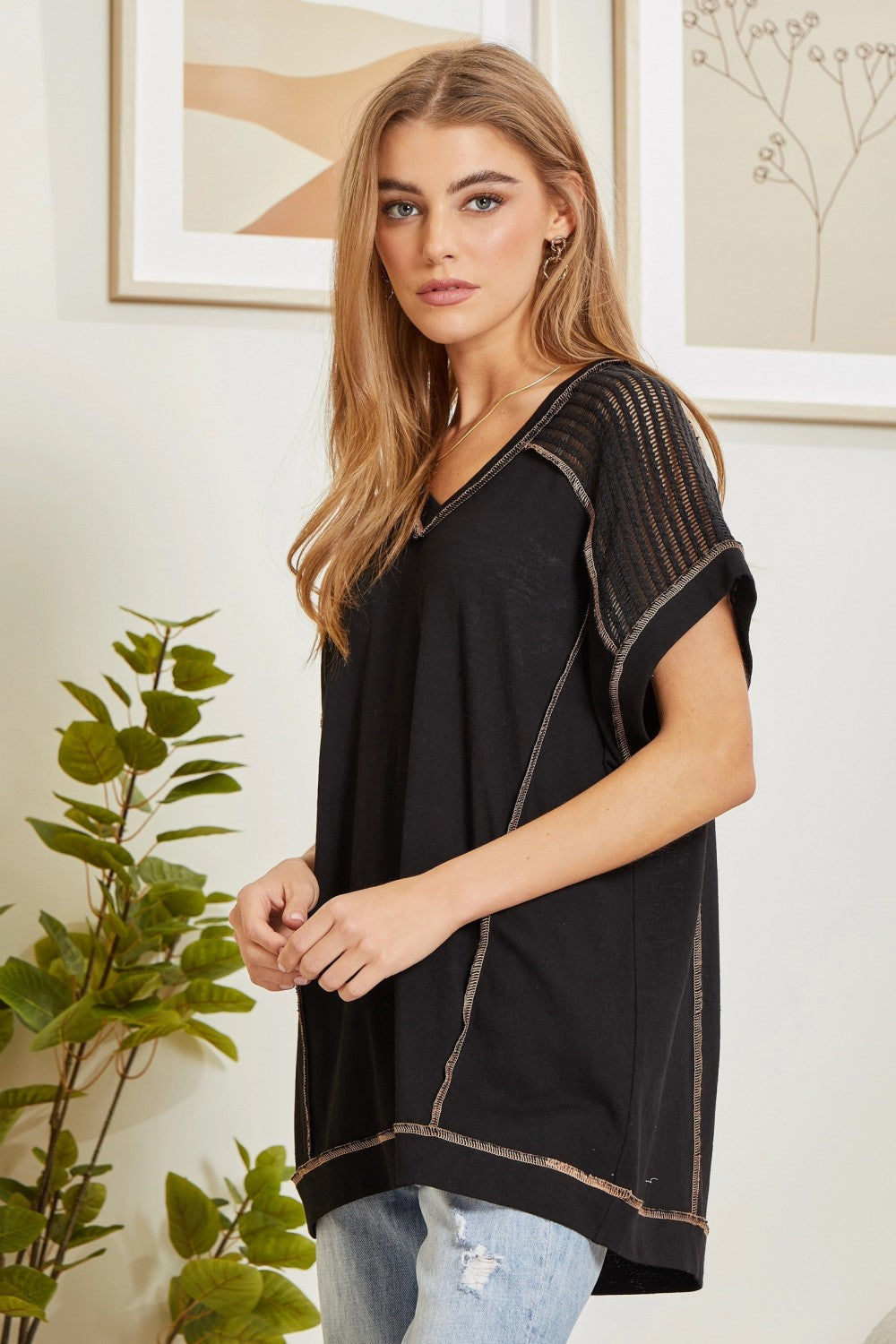Crochet Shoulder Detail Top Crochet Shoulder Detail Top