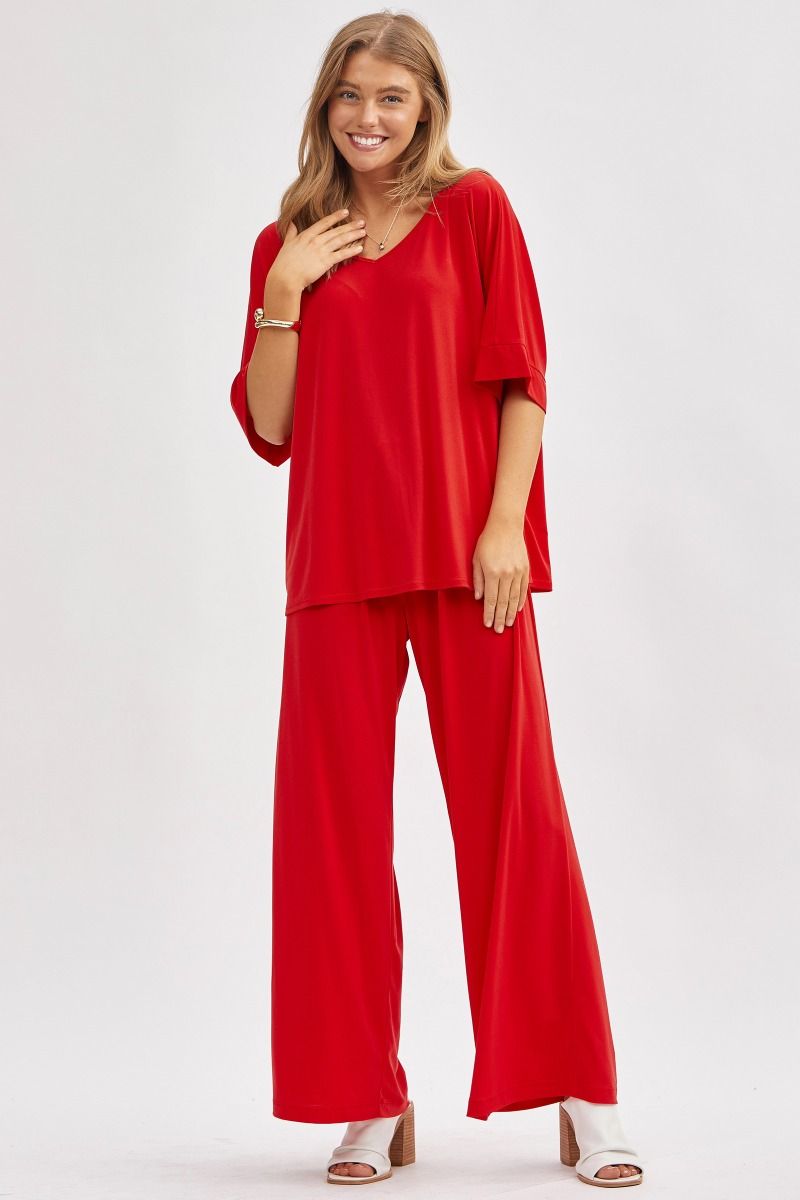 Dear Scarlett Cabana Set Red Womens