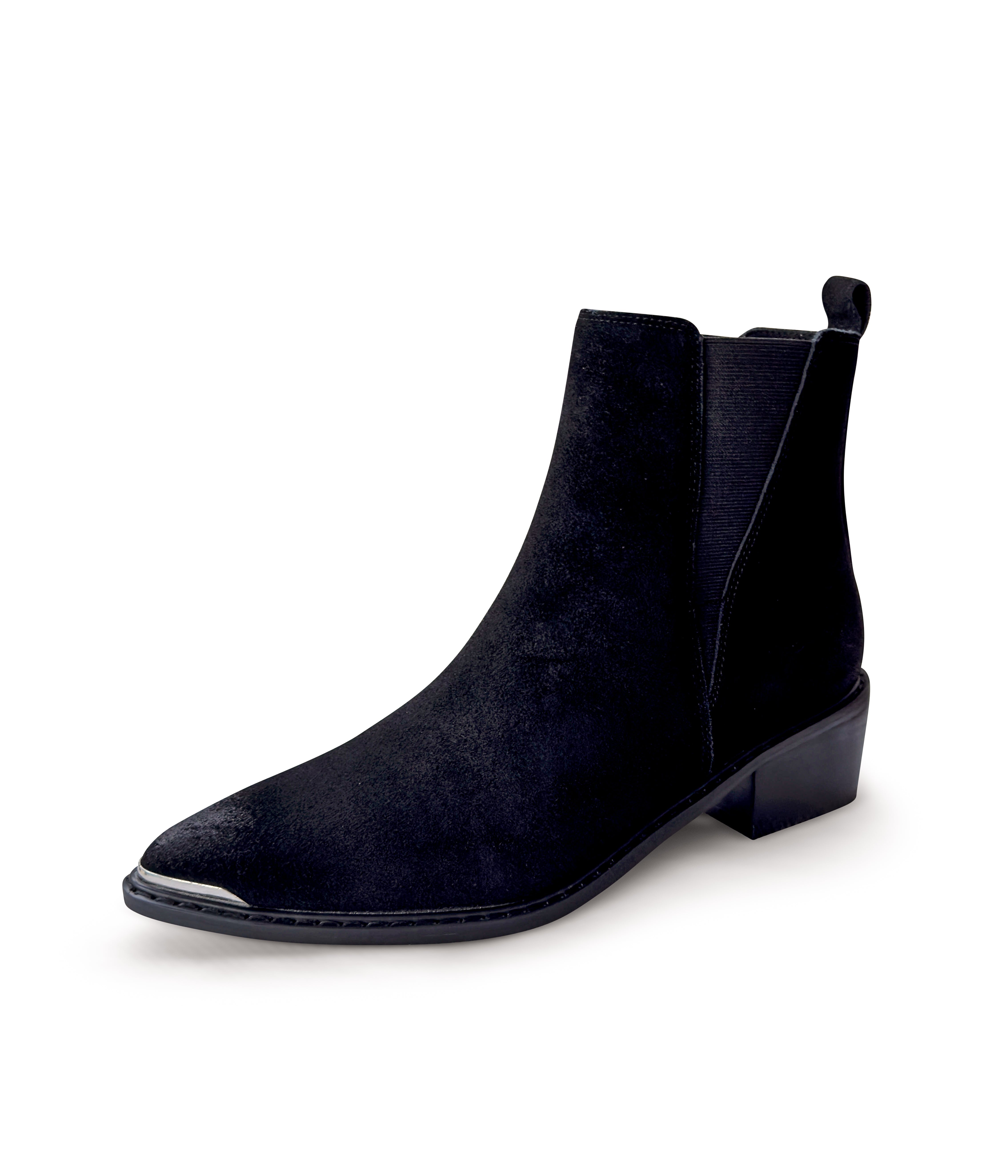 Naughty Monkey Wylie Suede Ankle Boot in Black Shoes