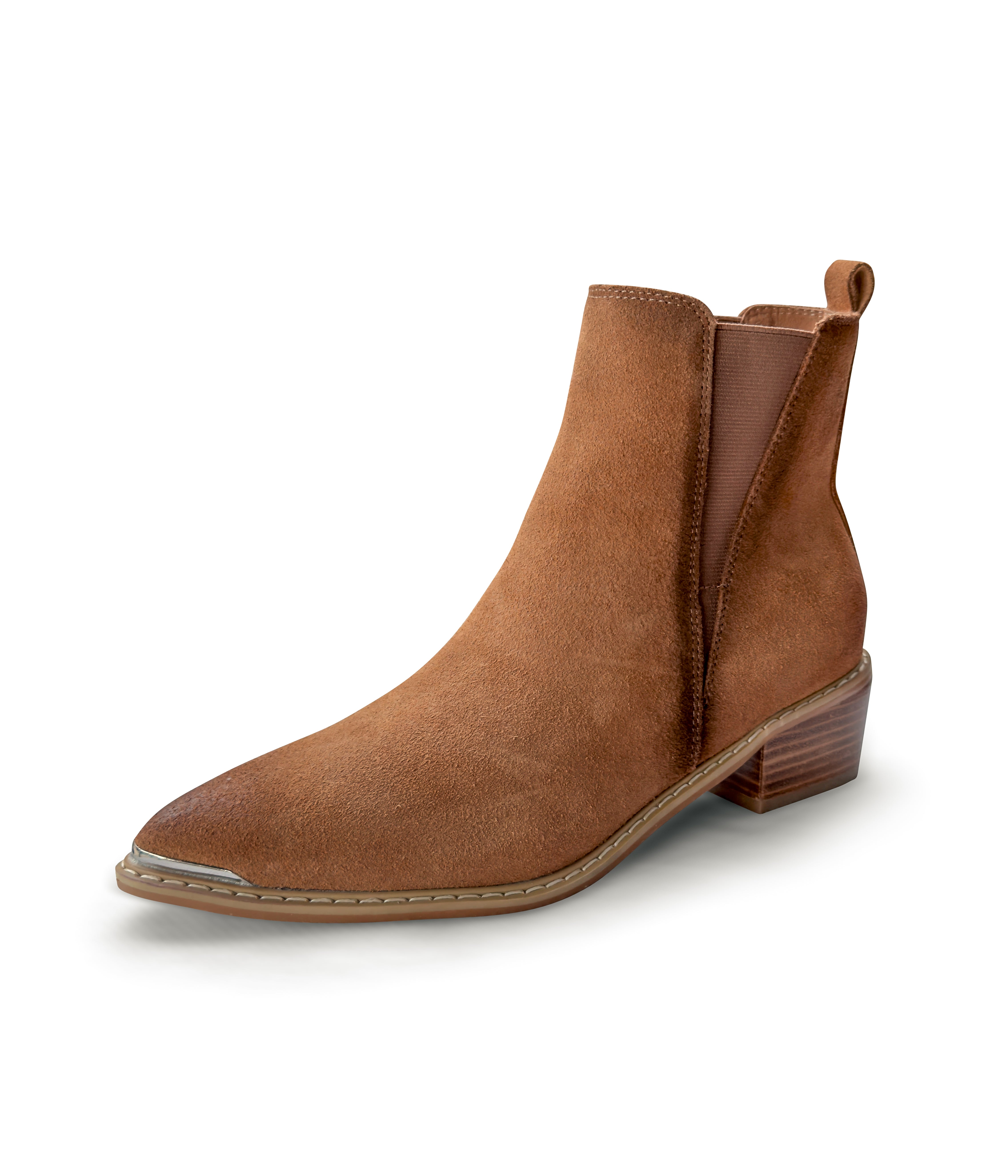 Naughty Monkey Wylie Suede Ankle Boot in Tan Shoes