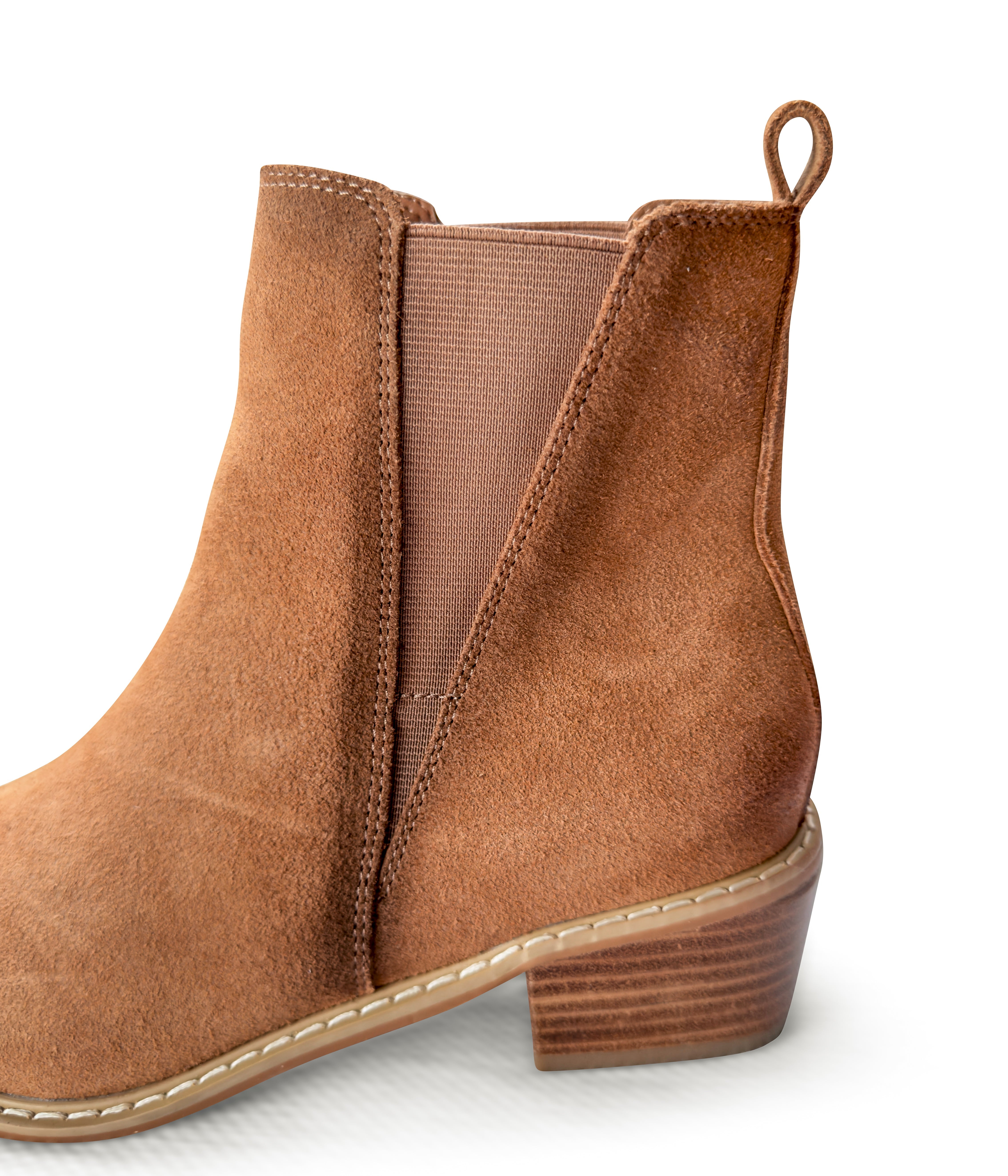 Naughty Monkey Wylie Suede Ankle Boot in Tan Shoes