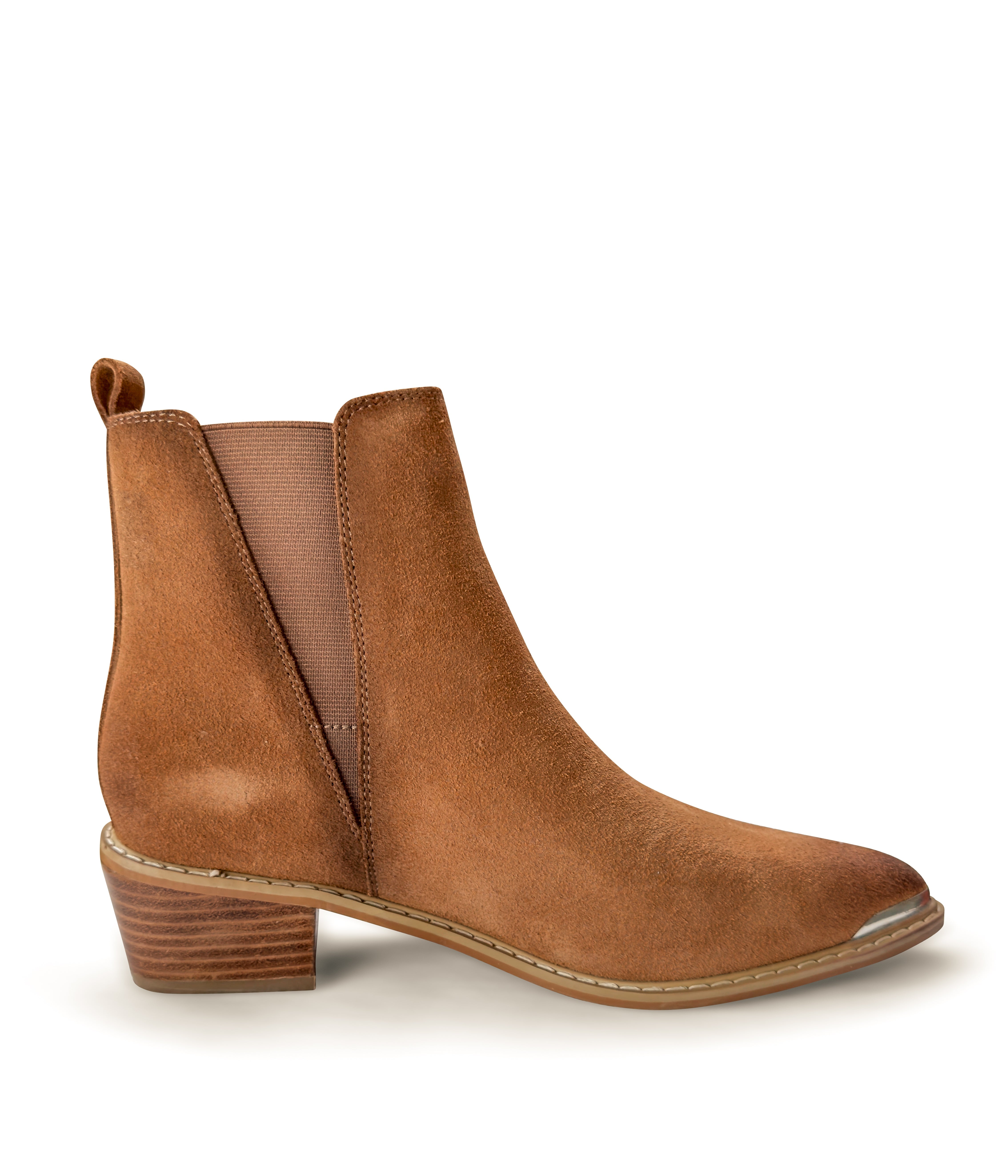 Naughty Monkey Wylie Suede Ankle Boot in Tan Shoes