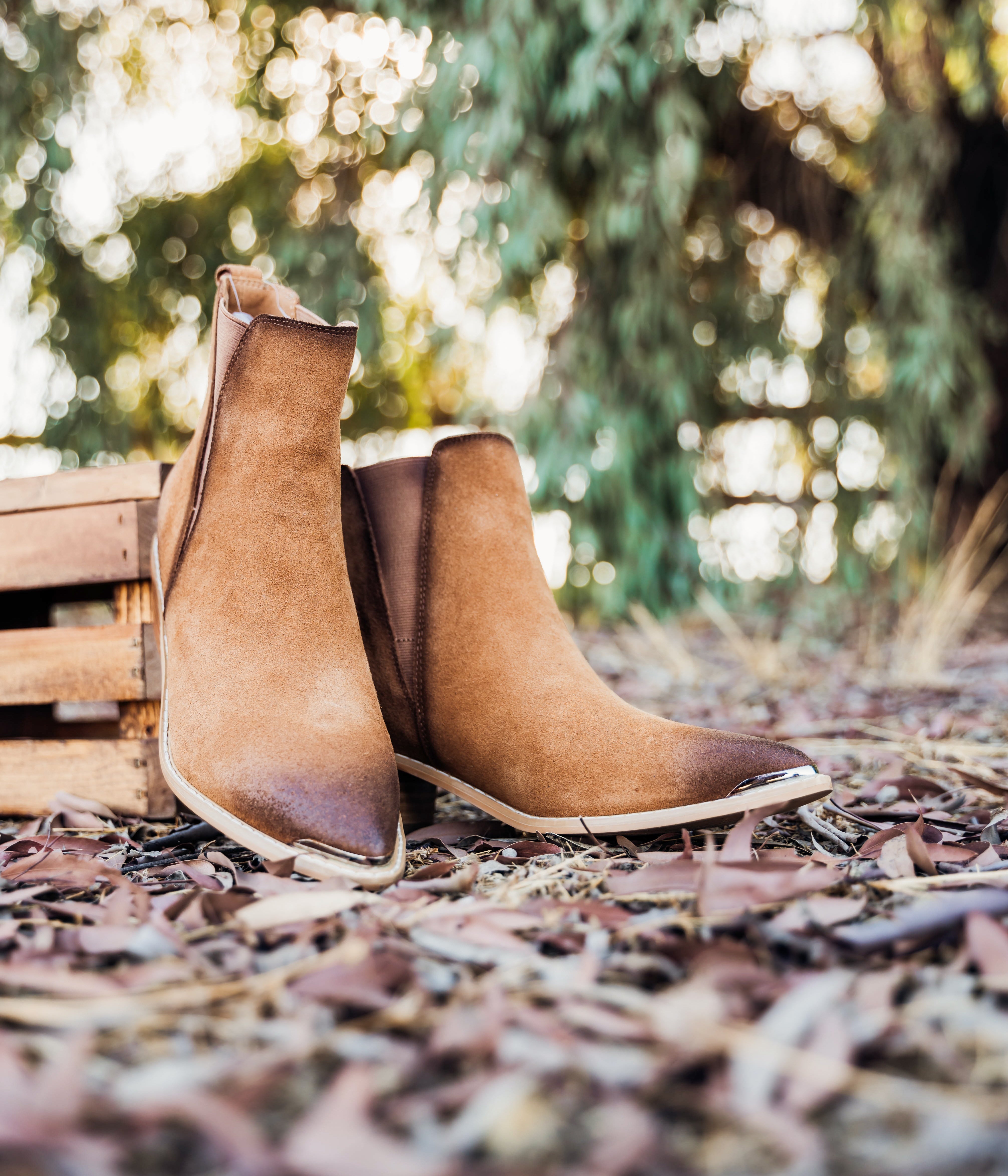 Naughty Monkey Wylie Suede Ankle Boot in Tan Shoes