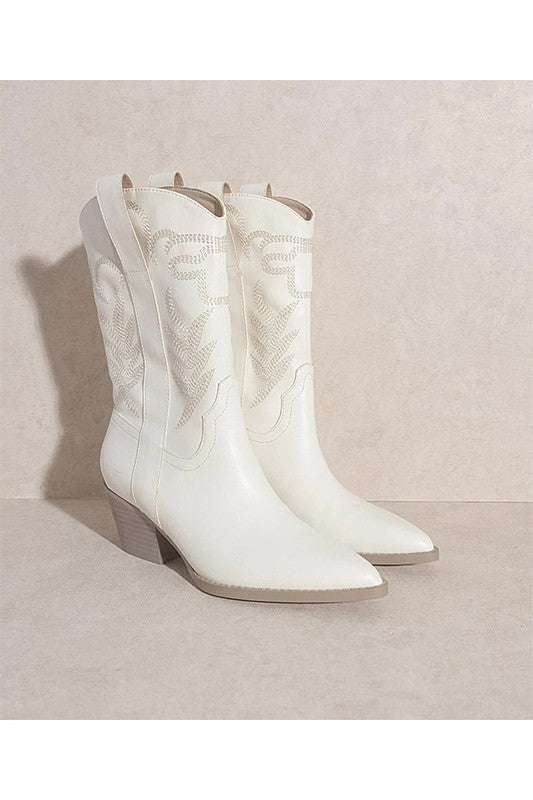 Oasis Society SEPHIRA Boots WHITE 9 Let's See Style
