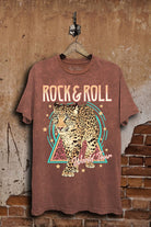 Lotus Fashion Collection Plus Size Rock & Roll World Tour Graphic Top