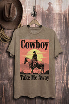 Lotus Fashion Collection Plus Size Cowboy Take Me Away Graphic Top