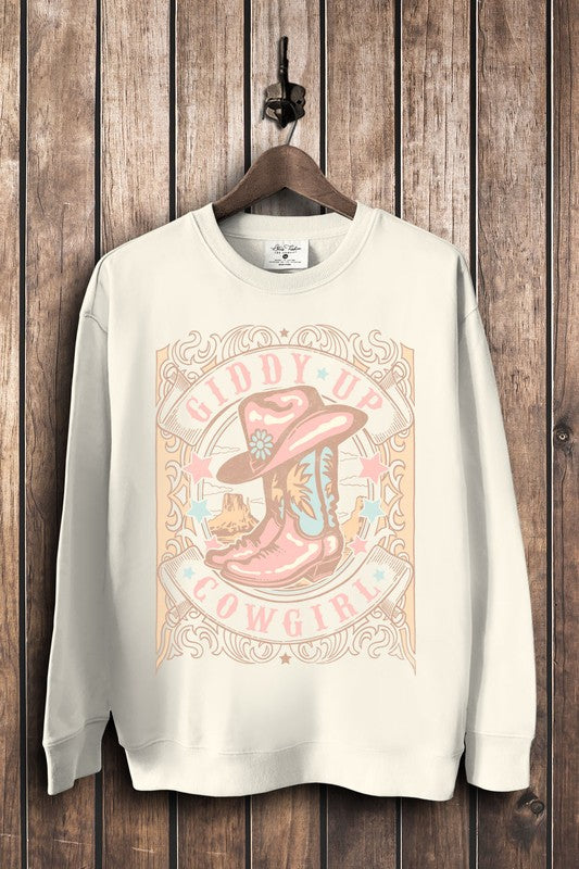 Lotus Fashion Giddy Up Cowgirl Sweatshirts – Ruby Idol Apparel