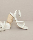 Oasis Society Alaia - Strappy Raffia Heel Sandal KKE Originals