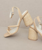 Oasis Society Alaia - Strappy Raffia Heel Sandal KKE Originals