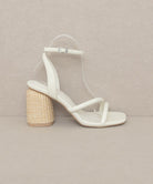 Oasis Society Alaia - Strappy Raffia Heel Sandal BEIGE KKE Originals