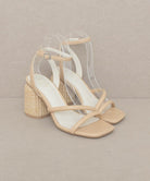 Oasis Society Alaia - Strappy Raffia Heel Sandal KKE Originals