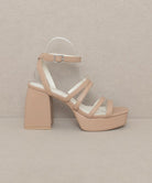 Oasis Society Talia - Strappy Platform Heel DUSTY ROSE KKE Originals