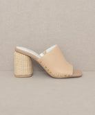 OASIS SOCIETY Serena - Studded Raffia Slide Heel KKE Originals