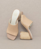 OASIS SOCIETY Serena - Studded Raffia Slide Heel KKE Originals