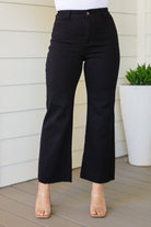 Annie Wear August High Rise Wide Leg Crop Jeans in Black 3XL 8-29-2023