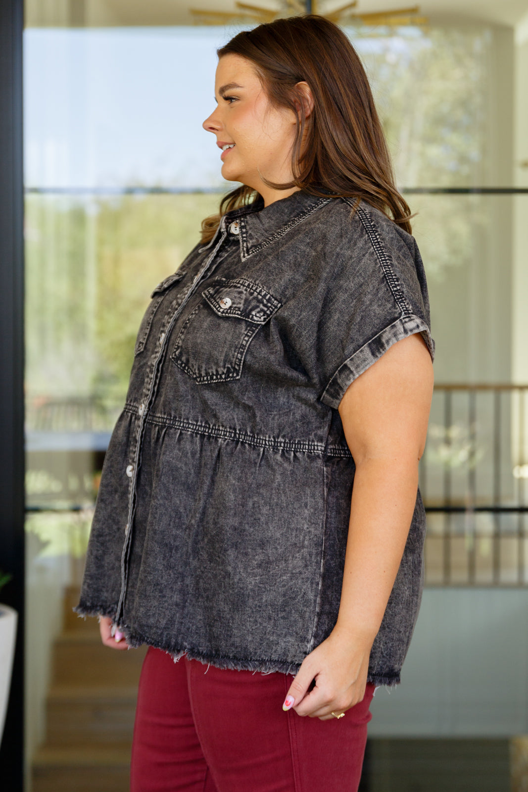 Andree by Unit Cool and Carefree Denim Button Down Bogo Free