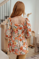 Haptics Fall For Florals Babydoll Top SPRING24