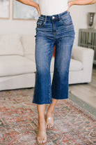 Judy Blue Hayes High Rise Wide Leg Crop Jeans 24W Ave Shops