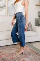 Judy Blue Hayes High Rise Wide Leg Crop Jeans Ave Shops