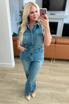 Judy Blue Sylvia Short Sleeve Denim Jumpsuit Ave Shops