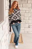 BiBi Mid Mod Floral Sweater Shirts & Tops