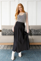 Jodifl Timeless Tale Maxi Skirt in Black Ave Shops