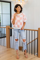 BiBi Start Me Up Checkered Sweater SPRING24