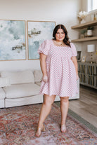 Mittoshop The Moment Checkered Babydoll Dress Bogo Free