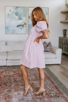 Mittoshop The Moment Checkered Babydoll Dress Bogo Free