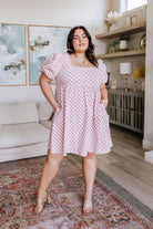 Mittoshop The Moment Checkered Babydoll Dress Bogo Free