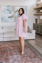 Mittoshop The Moment Checkered Babydoll Dress Bogo Free