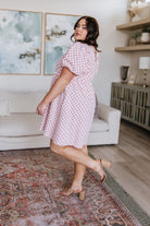 Mittoshop The Moment Checkered Babydoll Dress Bogo Free