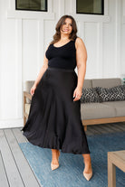 Jodifl Timeless Tale Maxi Skirt in Black Ave Shops