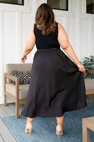 Jodifl Timeless Tale Maxi Skirt in Black Ave Shops