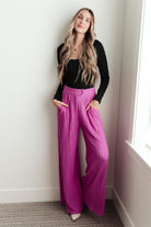 Davi & Dani Totally Crazy Still Wide Leg Pants SPRING24