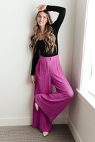 Davi & Dani Totally Crazy Still Wide Leg Pants SPRING24